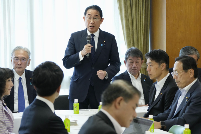 Kyodo Japan's LDP pushes for revising Constitution to state defense forces